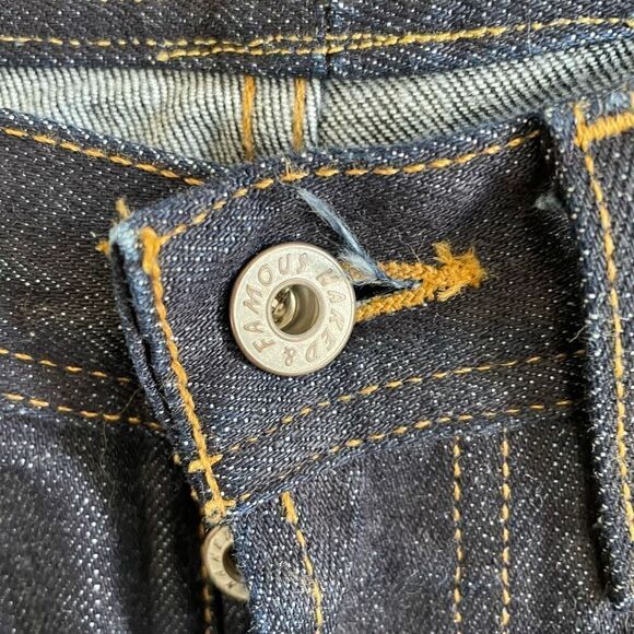 Naked & Famous Denim Jeans Mens 30 Weird Guy Dry Indigo Slub Japanese Fabric - Picture 6 of 8